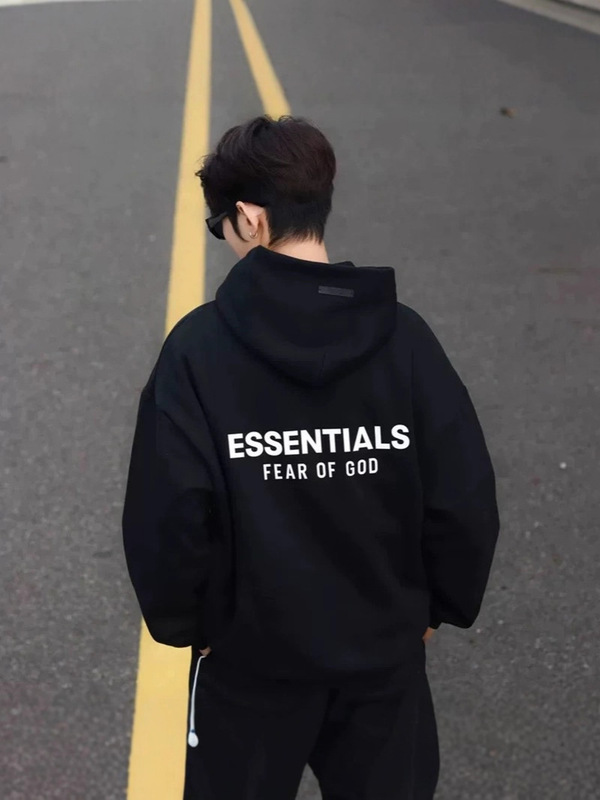 跨境宁波货ESSENTIALSFall24新款秋冬加绒重磅连帽卫衣男女潮大码|undefined