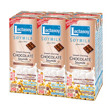 泰国进口饮料饮品 力大狮儿童早餐原味巧克力低糖豆奶250ml*6盒