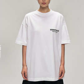 Essentials SS26 CLASSIC FIT TSHIRT VINTAGE BLACK logo印花舒