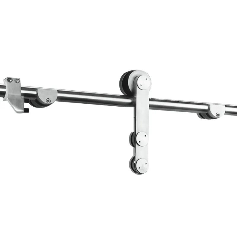 Polea colgante de puerta corredera de vidrio americano personalizado de acero inoxidable 304 rueda colgante de puerta corredera de vidrio de ducha hardware de puerta corredera