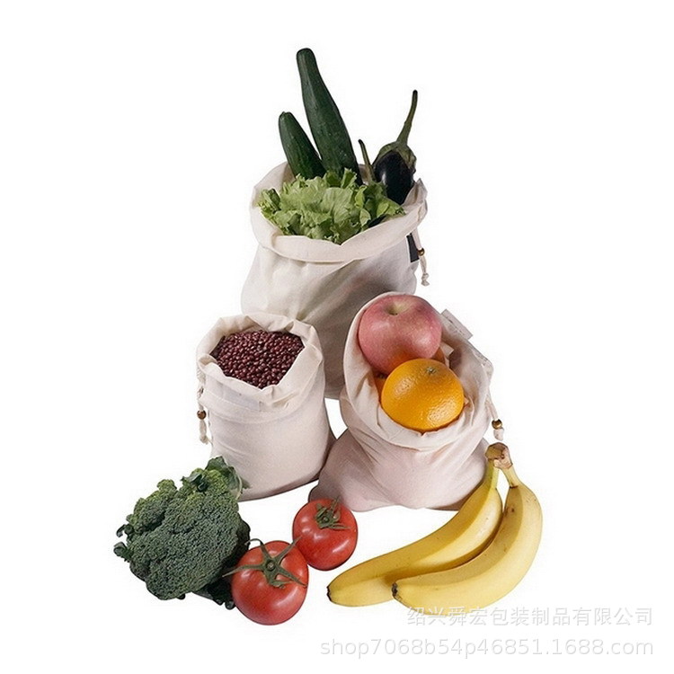 棉布束口袋礼品帆布拉绳袋帆布袋精美抽绳束口数码印花全棉袋