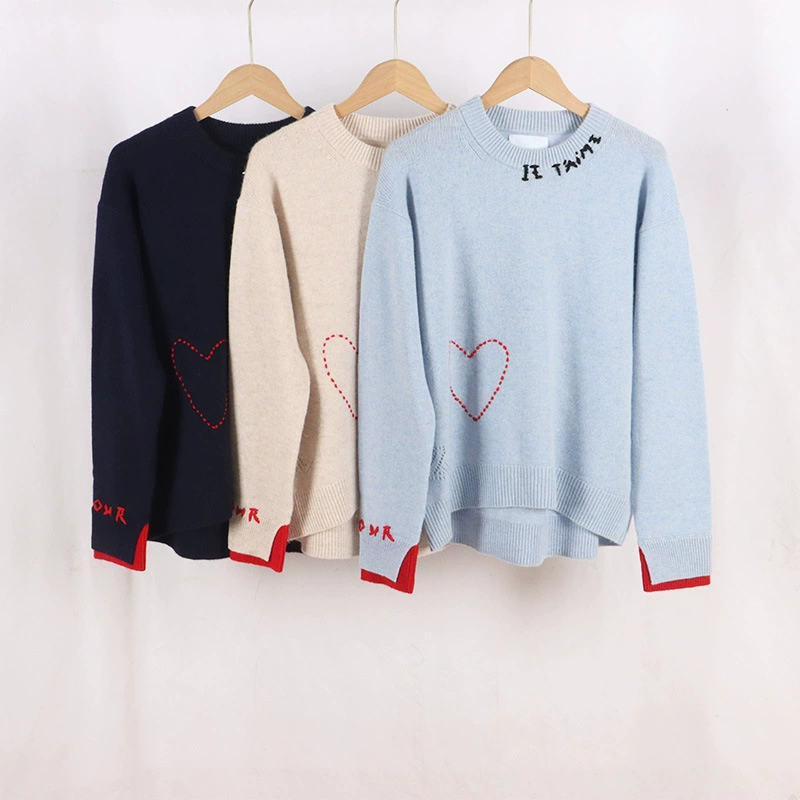 Демисезонный вязаный кашемировый свитер, круглый воротник, легкая вязка, размеры S–L