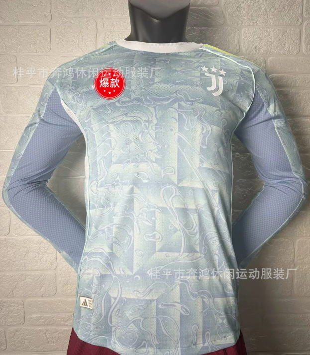 Uniforme de Fútbol Versión Jugador 2526 Nuevo Uniforme de Entrenamiento de Manga Larga Barcelona París Inter de Milán Arsenal Real Madrid Camiseta de Fútbol