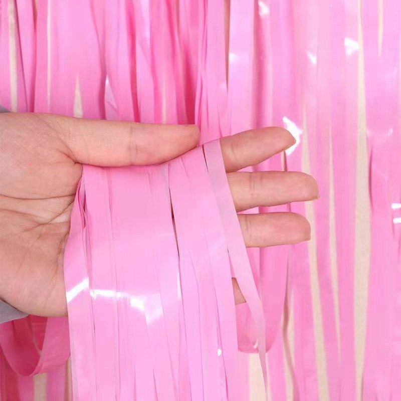 Cortina de seda de lluvia de macaron decoración de fiesta cortina de seda de lluvia decoración de fiesta cortina de seda de lluvia decoración de boda