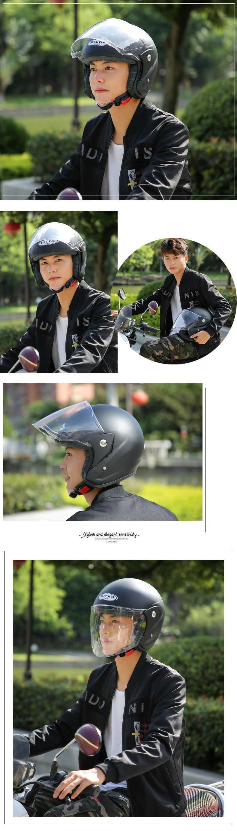 Motorcycle Helmet Certified Electric Vehicle Helmet for Men and Women