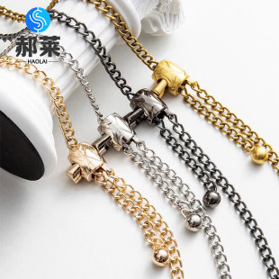 Pineapple Head Bag Chain Adjustable Small Fragrance Replacement Bag Chain Metal Diagonal Bag Strap Shoulder Strap Women's Bag Accessories