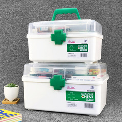 医薬箱家庭用大型薬品収納箱医療箱家庭用プラスチック救急箱児童小薬箱