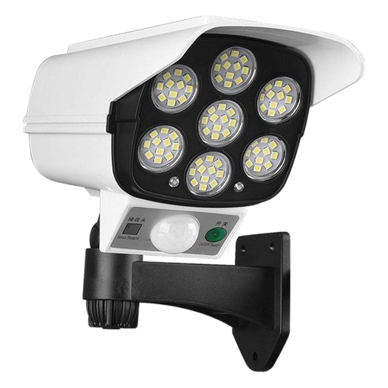 Nuevo monitor de simulación lámpara de pared solar cámara falsa cuerpo humano sensor infrarrojo lámpara de jardín lámpara de jardín foco pequeño