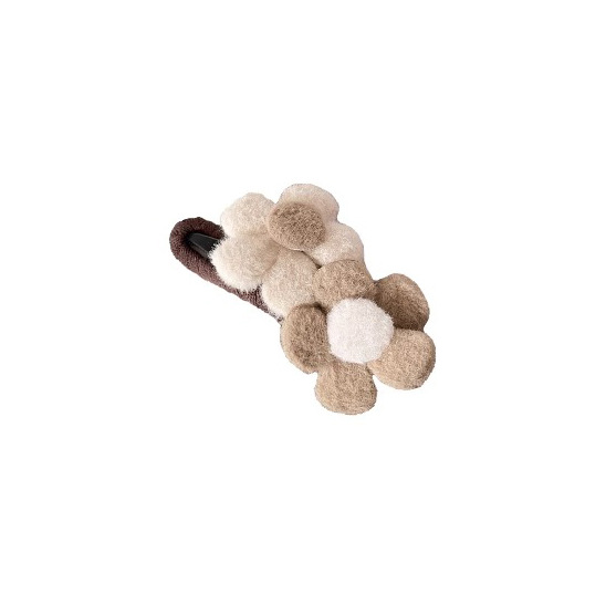 Pinza de pico de pato con placa de flores, pinza para el cabello de felpa de otoño e invierno, cabeza trasera grande para mujer, pinza para el cabello con placa de sensación de alta calidad, horquilla, tocado