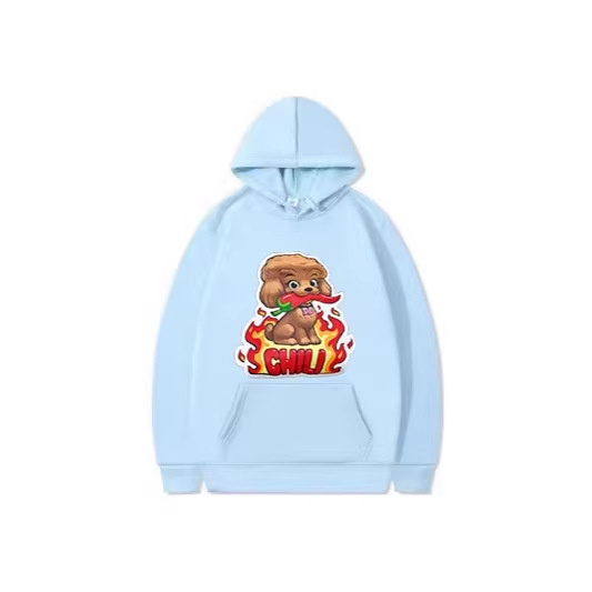 2026 Loose-Fitting Hooded Sweatshirt for Men and Women, Fun Chili Pepper Poodle Print Hoodie 2026 Loose-Fitting Hooded Sweatshirt for Men and Women, Fun Chili Pepper Poodle Print Hoodie