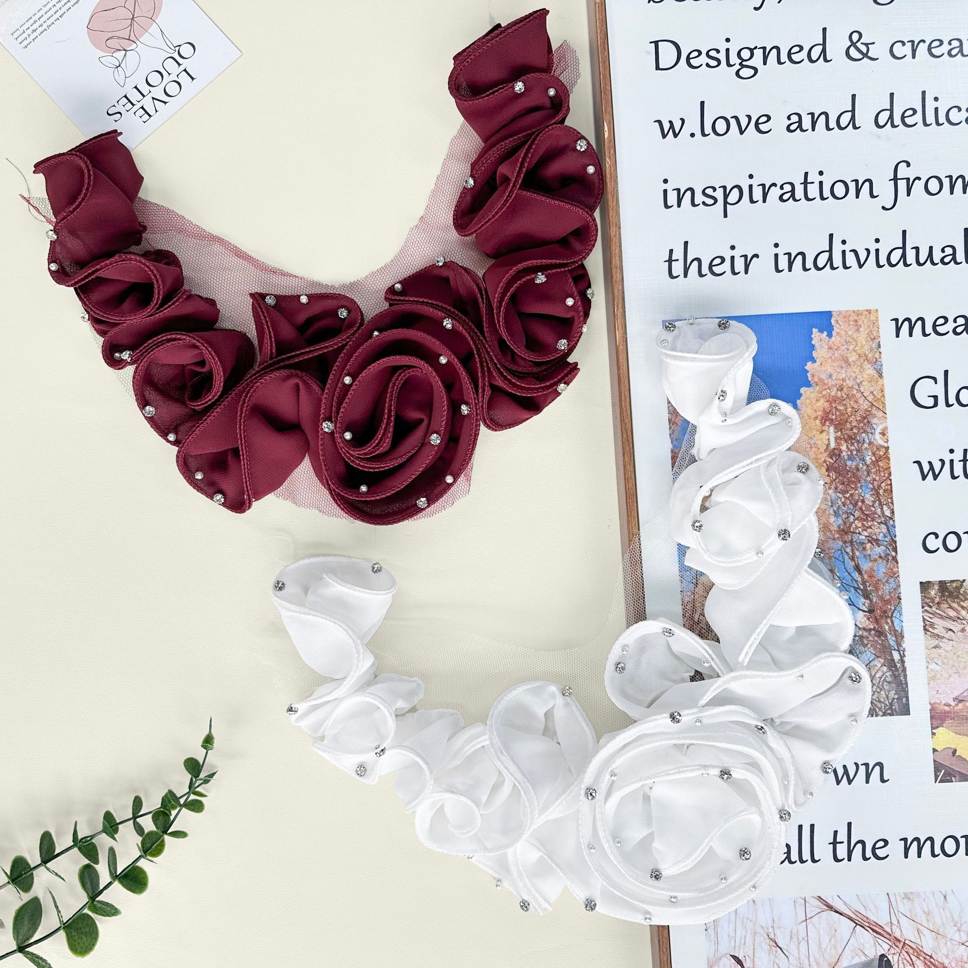 Flores transfronterizas supergranas auriculares estereoscópicas flores estereoscópicas accesorios de flores grandes vestidos de boda material de traje de baile