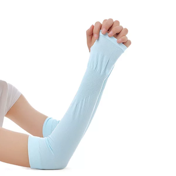 Ice sleeve men's and women's ice-cool sleeve Ice Silk sun protection oversleeve summer outdoor driving arm sleeve women's riding arm guard