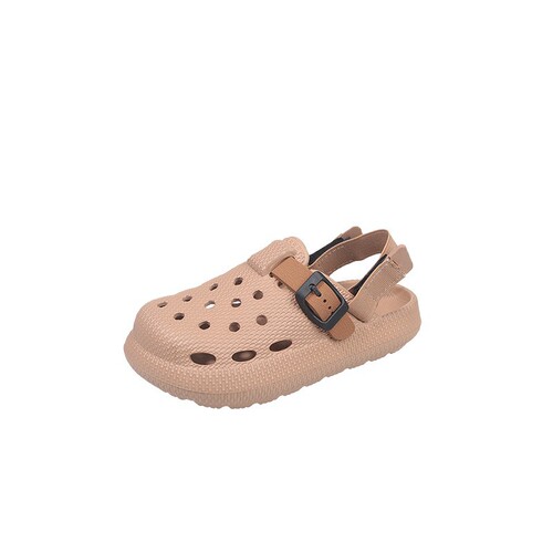 Children's Birkenstock Summer New Model Outerwear Thick Sole Super Soft Hole Shoes Breathable Anti-Slip Head Covered Shoes Slip-On Sandals