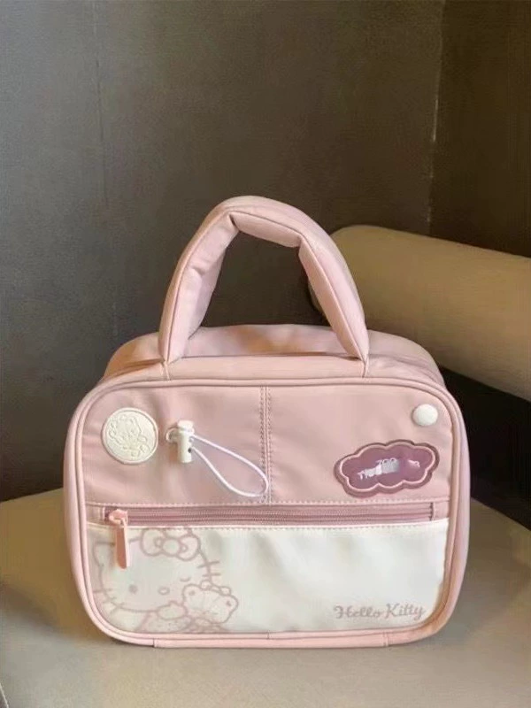 Sanrio, hello kitty, capacious handheld cosmetic bag, organizer bag