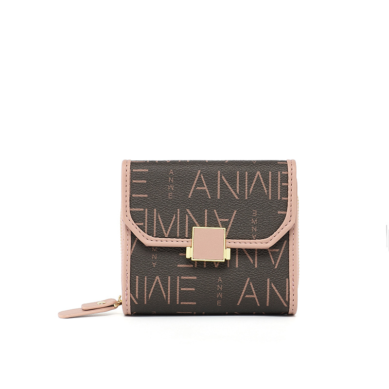 Monedero, Mini Bolso, Cartera de Mujer Moderna, Cartera Corta Multifuncional con Múltiples Ranuras para Tarjetas, Cartera Tipo Acordeón