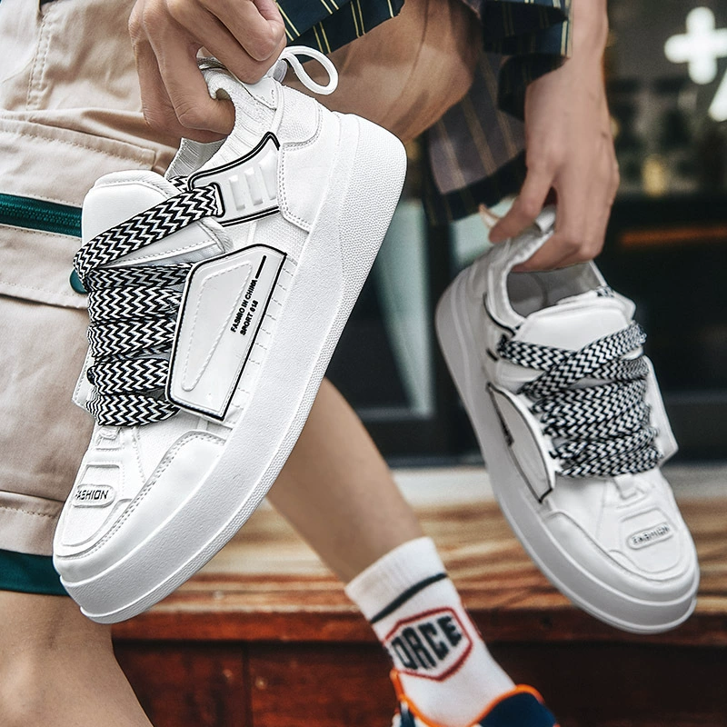 Мужские повседневные кроссовки с высоким берцем, модные универсальные легкие модные дорожные туфли, студенческая обувь, мужская обувь