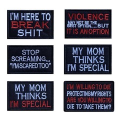 Outdoor embroidered label adhesive flags—stylish, custom-made embroidery badges and patches! Hot-selling fabric stickers with cross-border magic Velcro options.