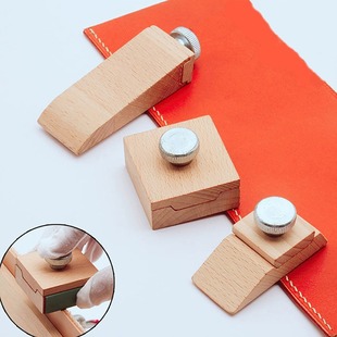 Beech Sandpaper Sanding Block DIY Leather Edge Trimming Edge Polishing Beveled Sandpaper Sanding Block Wear-Resistant