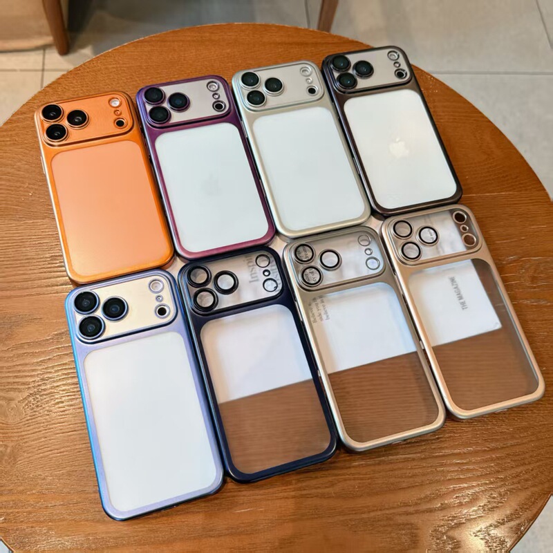 Suitable for Iphone17Promax Electroplated Frosted Mobile Phone Case Apple 16 with Lens Film Ultra-Thin Pc All-Inclusive Sheath