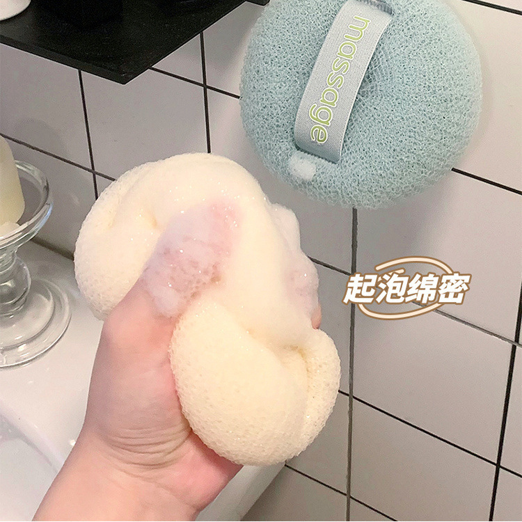简约浴球洗澡浴花柔软起泡泡搓澡两用不散花洗浴用品沐浴球|undefined