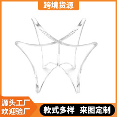 透明アクリルラックの手の箱のデスクトップの記念品のスターの署名のサッカーの防塵箱のサッカーのバスケットボールのスタンド
