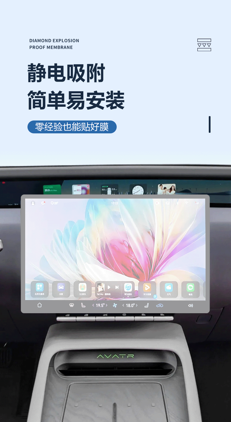 Suitable for 24 Changan Mazda cx5 Central Control Film Navigation Screen Tempered Film Car Supplies Modified Screen