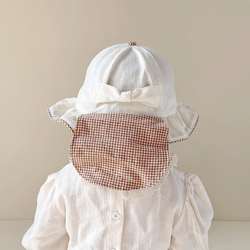 Sombrero para el sol para bebés, sombrero para niñas, primavera y otoño, estilo fino, chal de moda súper lindo, sombrero para el sol, sombrero de pescador de ala ancha ajustable