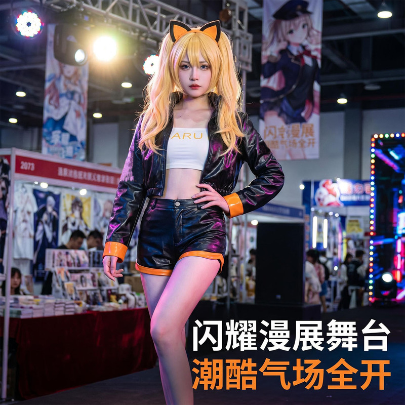 Naruto cosplay costume, Naruto Uzumaki cosplay costume, gender-reversed Naruto costume