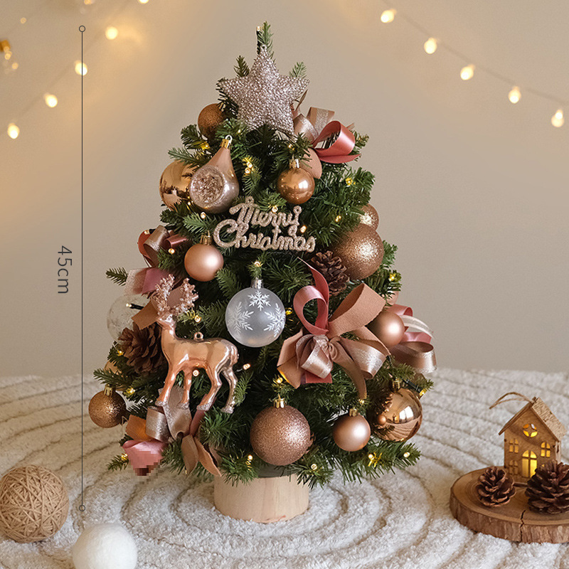 Decoraciones de Navidad viento mini mini árbol de Navidad casero atmósfera hecha a mano decoración de escena