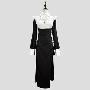 cosplay nun clothes sexy cross-dressing nurse clothes Halloween maid plus size tight robe online live broadcast