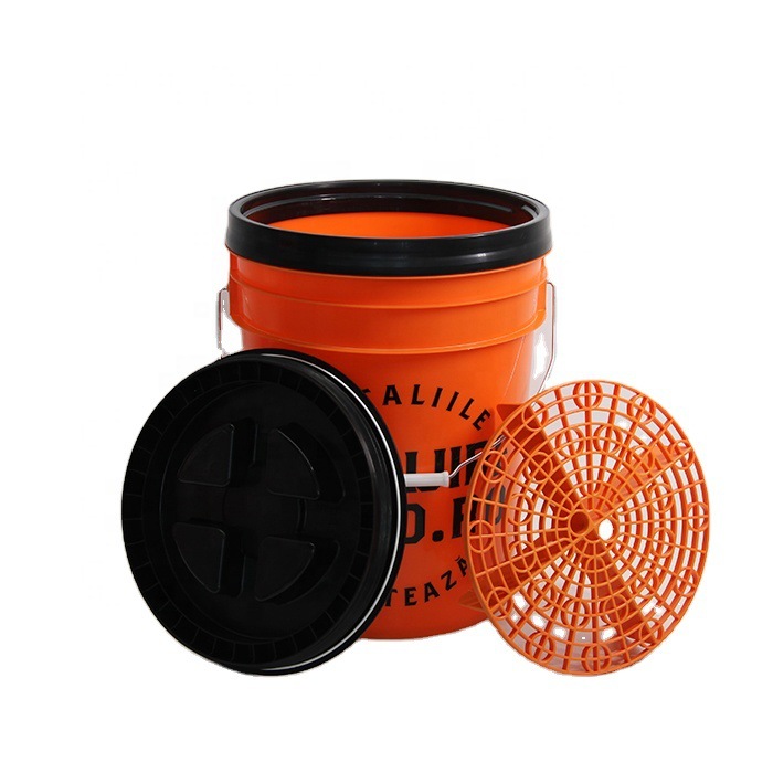 塑料工厂20L洗车桶带盖和过滤网