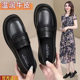 [30 Days Hot Sale 1676 Pieces] Genuine Leather 2025 Spring & Fall Women's Shoes New Loafers Black British Style Small Leather Shoes