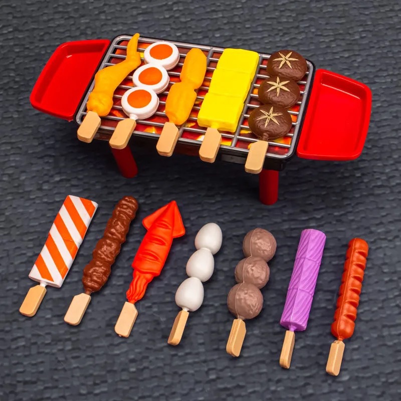 Barbecue toys 12pcs [bag] with barbecue grill