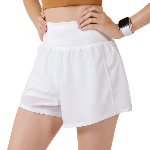 Summer New A-line Sport Shorts for Women, V-shaped Back Waist Split, Quick-drying Fitness Pants, Non-showing Yoga Pants