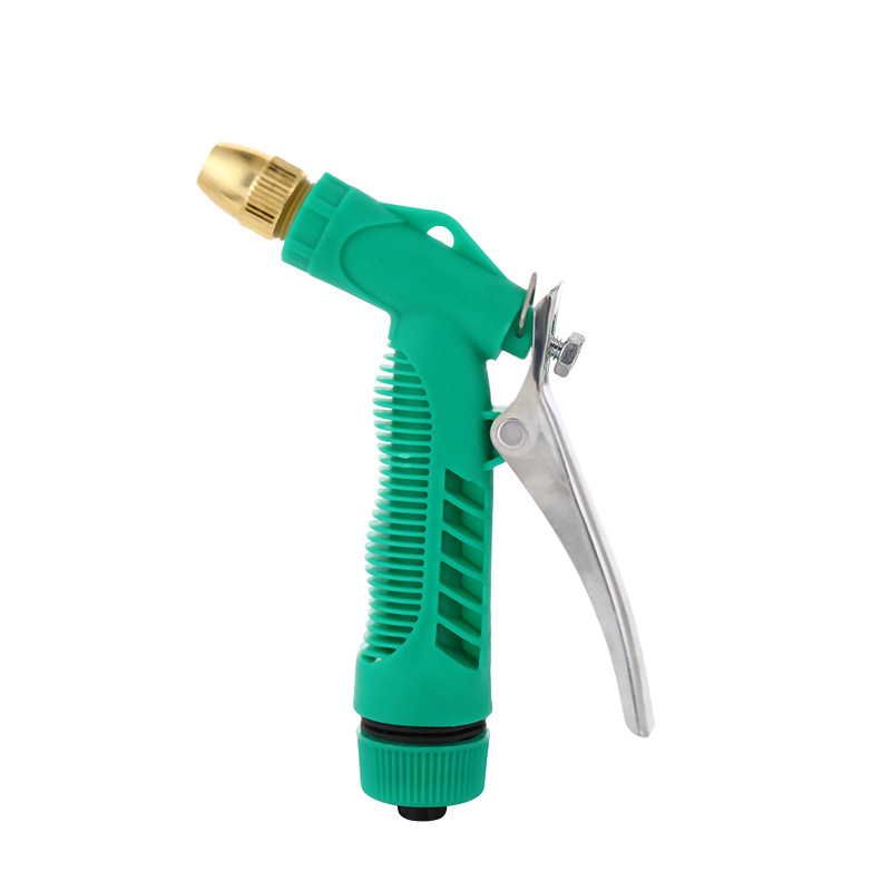 厂家直销小绿枪洗车水枪塑料体水枪镀铝头水枪洗车工具多功能喷头