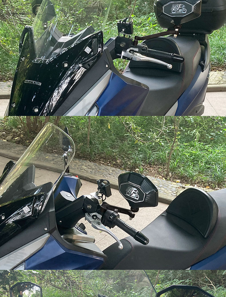 Scooter Rearview Mirror Ultra Wide Angle Suzuki Uu Ue Uy125 Modified Spherical Large Field of View Reflector