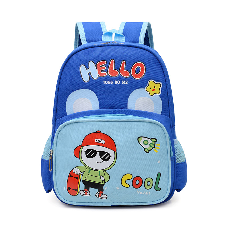 Caricatura niño guardería mochila adorable conejo niña mochila transpirable bebé mochila ligera de clase media