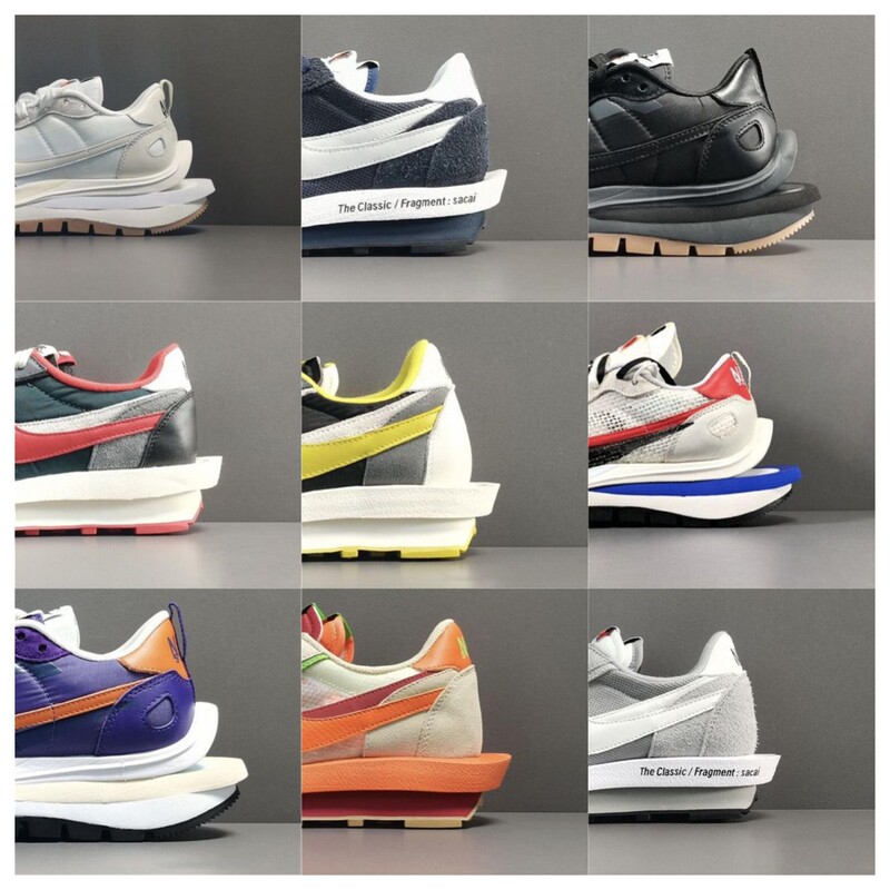Putian Waffle Third Generation 3.0 Second Generation 2 Collaboration Model Sacai Double Hook Deconstructed Unisex Casual Sports Running Shoes