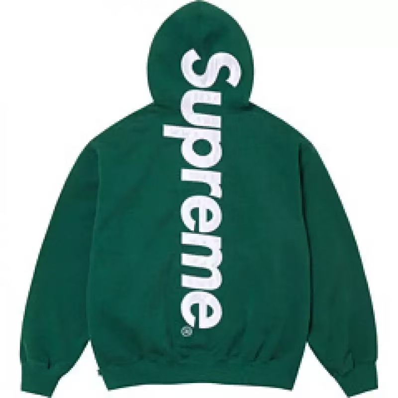 2025Supree Fleece-Lined Full Range of Hooded Sweatshirts with Paisley Pattern Box Classic 19Fw23Fw24Fw