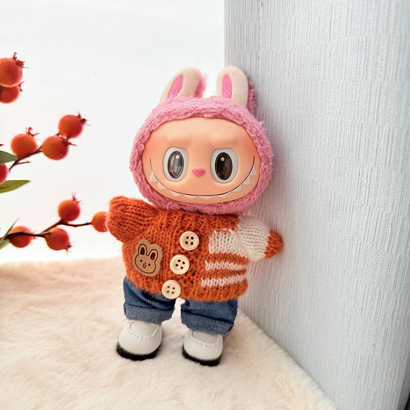 仅衣服] 一二代钥匙扣La布布衣服挂件拉布布坐坐派对熊标围巾帽子|undefined