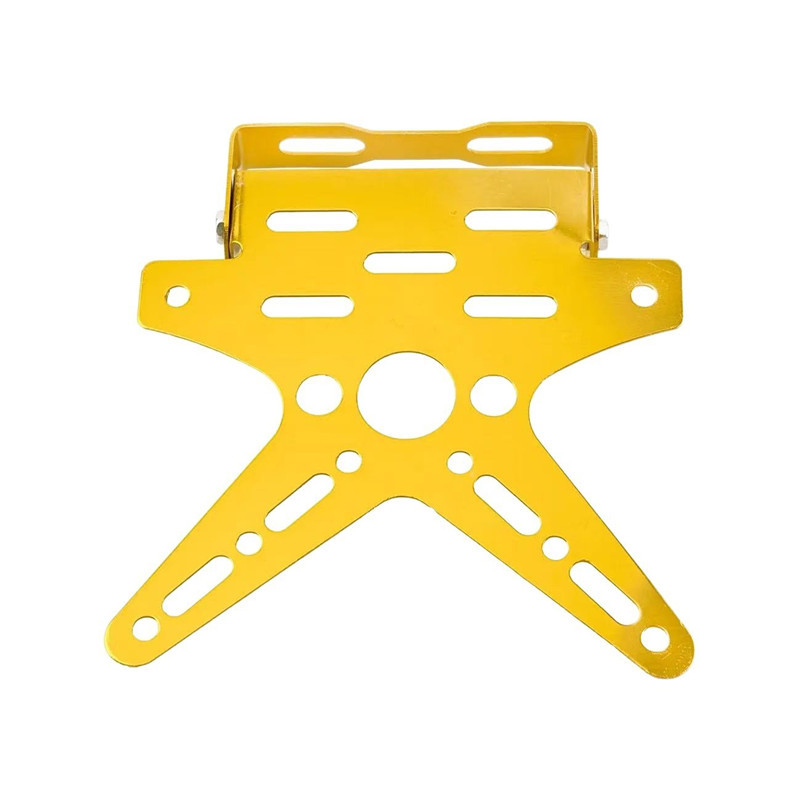 Off-Road Motorcycle Electric Vehicle Modification New Five-Color Aluminum Alloy Adjustable Swan-Shaped License Plate Holder Accessories