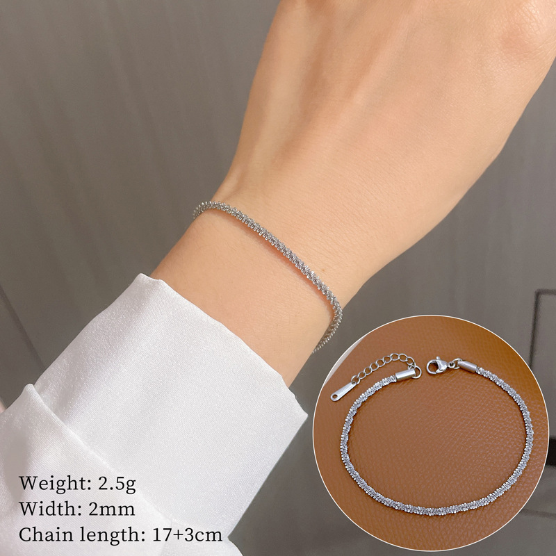 Pulsera de cadena personalizada minimalista para mujer estilo retro_voghion.com