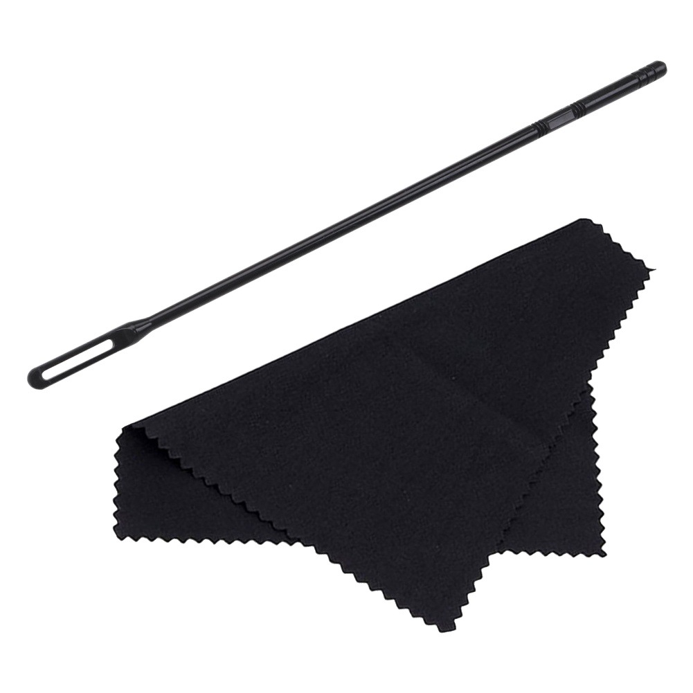 En stock suministro flauta varilla de limpieza guanle herramienta de limpieza traje de tela de limpieza flauta varilla de limpieza + paño
