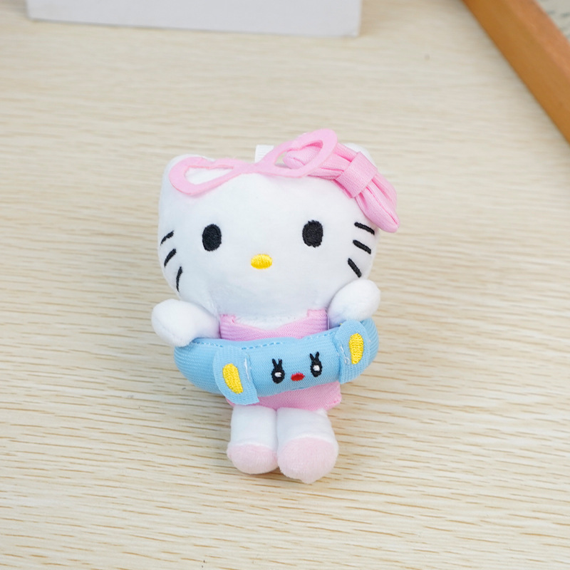 可爱泳圈Hellokitty挂件少女卡通公仔玩偶礼品背包钥匙扣挂饰批货|undefined