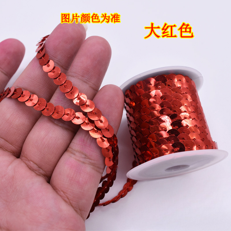 1 cuentas de escenario de encaje de metros de longitud de suministros de eje multicolor de sequinilla 4 nuevos accesorios hechos a mano