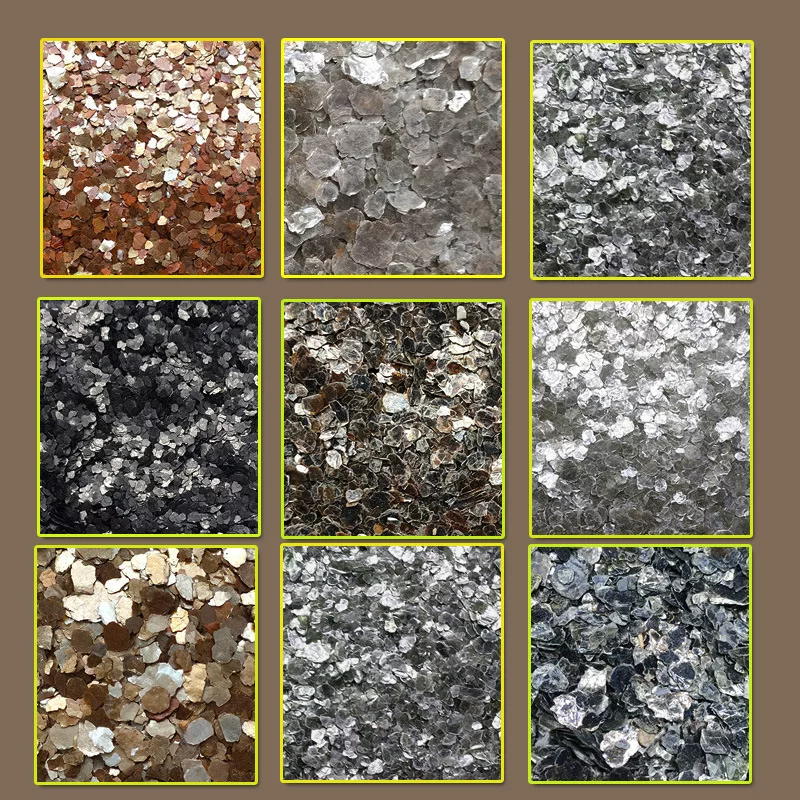 Mica high-temperature resistant real stone paint coating for manicure synthetic mica rock piece interior and exterior wall epoxy resin gold mica