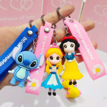 卡通公仔钥匙扣可爱女生包装饰2元店地摊礼品商场景区娃抓机挂件