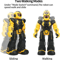 Mechanical Police Early Education Smart Robot Children Remote Control Electric Robot Toy Amazon Cross-border Best Seller
