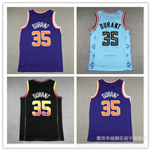 跨境批发篮球球衣 太阳队35号杜兰特 刺绣 Basketball shirt sun