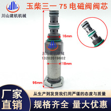 挖掘机配件适用三一 SY玉柴75 液压泵电磁阀阀芯 回转电磁阀阀芯